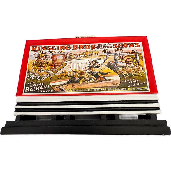 Lefton Ringling Bros Barnum Bailey Circus Roadside USA Billboard 10521 in Box - Picture 4 of 8